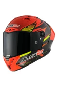 LS2 Thunder Karbon Gp Aero Fıre Kırmızı-siyah Kask - 1