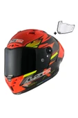 LS2 Thunder Karbon Gp Aero Fıre Kırmızı-siyah Kask thumbnail 7