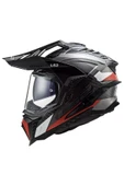 LS2 EXPLORER C KARBON FRONTIER TITANIUM-KIRMIZI KASK thumbnail 2