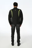LS2 Sepang Black Gray Neon Yellow Motorcu Ceketi - 2