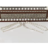 5*9 MM Arpa Kesim  925 Ayar Gümüş Tesbih - 4