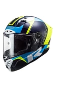 LS2 Thunder Karbon Racıng 1 Kapalı Kask Mavi-neon Sarı - 1