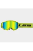 LS2 Motokros Gözlük Charger Goggles Iridyum Camlı Neon Sarı - 1