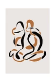 Harikabirev HARİKABİREV|SOFT-KREM-GOLD VEKTÖR (ABSTRACT) 14|ÇERÇEVELİ CAM TABLO TEMPERLİ 3LÜ DİKEY - 4