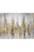 Harikabirev HARİKABİREV|SEVİLEN SOYUT TABLO 02 GOLD GRİ|ÇERÇEVELİ TEMPERLİ CAM TABLO TEKLİ YATAY thumbnail 2
