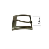 Kemer Tokası 3,5 cm Bej Nikel Hafif Ürün (Leathercraft, Deri Hobi) - 2