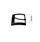 Kemer Tokası 3,5 cm Siyah Boyalı Hafif Ürün (Leathercraft, Deri Hobi) - 2