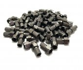 RG6-U6 Black Contalı Siyah F Konnektör 100 Adet - 1