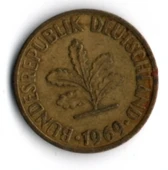 Almanya 10 Pfennig 1969-J (mp1843) - 1