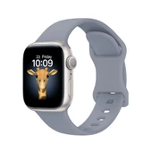 Apple Watch 44mm Kordon Çift Geçmeli Silikon Kordon Strap Kayış 131 - 8