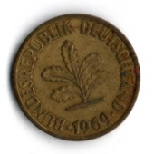 Almanya 10 Pfennig 1969-J (mp1843) - 2