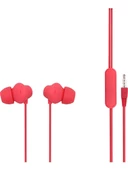 MF Product Acoustic 0088 Mikrofonlu Kablolu Kulak İçi Kulaklık Kırmızı - 1