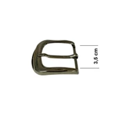 Kemer Tokası 3,5 cm Bej Nikel Hafif Ürün (Leathercraft, Deri Hobi) - 2