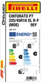 Pirelli 225/45R18 95Y Xl R-f Moe Cinturato P7 C-B-71 Yaz Oto Lastiği (Üretim Yılı: 2024) - 2