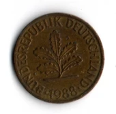 Almanya 10 Pfennig 1988-D (mp1852) - 1