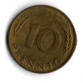 Almanya 10 Pfennig 1988-F (mp1847) - 2