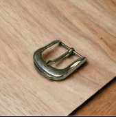 Kemer Tokası 3,5 cm Bej Nikel Hafif Ürün (Leathercraft, Deri Hobi) - 1