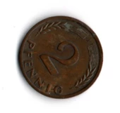 Almanya 2 Pfennig 1966-J (mp1860) thumbnail 2
