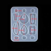 Reçine Epoksi Kalıp Çoklu Küpe -Kod:211 thumbnail 2