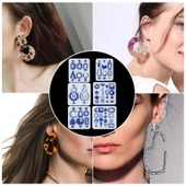 Reçine Epoksi Kalıp Çoklu Küpe -Kod:211 thumbnail 3