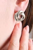 Silver Loop Küpe - 2