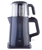 CVS Tea Me Deluxe DN 1541 Antrasit Cam Demlikli Çay Makinesi - 1