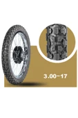 MOTOR LASTİK 300-17 Tt (İÇ LASTİKLE KULLANIMA UYGUNDUR)6pr - 4