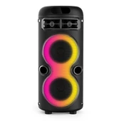 Zore GD-2402 Dijital LED Göstergeli FM Radyolu Mikrofonlu RGB TWS Çift 4 inç Stereo Bass Kablosuz Karaoke Hoparlör thumbnail 1