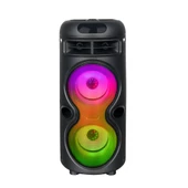 Zore GD-2402 Dijital LED Göstergeli FM Radyolu Mikrofonlu RGB TWS Çift 4 inç Stereo Bass Kablosuz Karaoke Hoparlör thumbnail 5