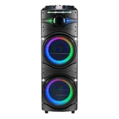 Zore GD-2016 Dijital LED Göstergeli FM Radyolu Mikrofonlu RGB TWS Çift 12 inç Stereo Bass Kablosuz Karaoke Hoparlör thumbnail 1