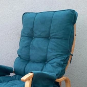 Reyo Santorini Kapitoneli Sallanan Sandalye Dinlenme ve TV Koltuğu Petrol Mavisi - 2