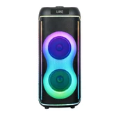Zore GD-2606 Dijital LED Göstergeli FM Radyolu Mikrofonlu RGB TWS Çift 6.5 inç Stereo Bass Kablosuz Karaoke Hoparlör thumbnail 5