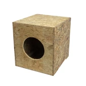 Reyo Kedi Evi Dış Ortam Uygun Ahşap Kedi Evi OSB 40x30x30 cm - 1