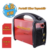 İnverter Demir Metal Kaynak Makinesi 160 Amper 4.8 KW Makina Kaynağı Bazik Elektrot Pens Maske - 1