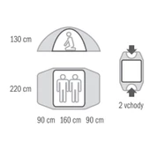 HUSKY FALCON YESIL 2 KISILIK CADIR - 8