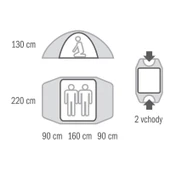 HUSKY FALCON YESIL 2 KISILIK CADIR - 5