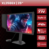 BenQ Zowie 24.1 İNÇ XL2586X 0.5Ms 540Hz DyAc FAST TN HDMI,DisplayPort Espor Gaming Monitör - 3