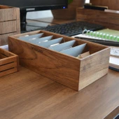 Woodsaka Gobi Kartvizit Organizer - Ceviz - 5