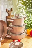 Karaca Biogranit Rosegold 12 Parça Tencere Seti - 2