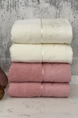 Özdilek Ditsy El-Yüz Havlusu 4 Adet-Pembe-Krem - 1