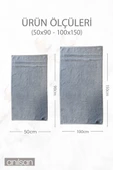 2'li Jakarlı Havlu Seti %100 Pamuk - 1 Adet El Havlusu 50x90 ve 1 Adet Banyo Havlusu 100x150 - 3