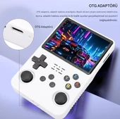 QASUL R36S Oyun Konsolu El Atarisi HD EKRAN  64 Gb Hafıza +15.000 Oyun BEYAZ - 5