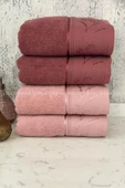 Özdilek Ditsy El-Yüz Havlusu 4 Adet-Pembe-Mürdüm - 1