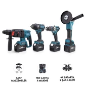 CHELİKBEİ DÖRTLÜ SET MK800(13mm Ç.Mandren+S.Sıkma+Ş.Spral+Ş.Hilti) - 1
