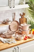 Karaca Biogranit Rosegold 12 Parça Tencere Seti - 1