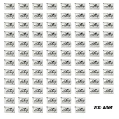 Tek Kullanımlık Otel Islak Mendil Paket / 6x10 Cm. / Türkiye Yazılı Baskılı Poşet / 200 Adetlik Paket thumbnail 2