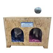 Reyo Kedi Evi Dış Ortam Uygun Ahşap Kedi Evi Double OSB Minderli 61x41x36 cm - 2