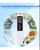 Alfalink Dijital TDS ve EC Termometreli Su Kalite ve iletkenlik Ölçüm Cihazı pH Değeri Sıcaklık thumbnail 4