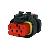 AEMPART AEM32 3K031R SOKET İŞ MAKİNESİ VOLVO KIRMIZI 3LÜ - 1