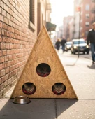 Reyo Kedi Evi Dış Ortam Uygun Ahşap Kedi Evi OSB 78x76x35 cm - CAT21 thumbnail 2